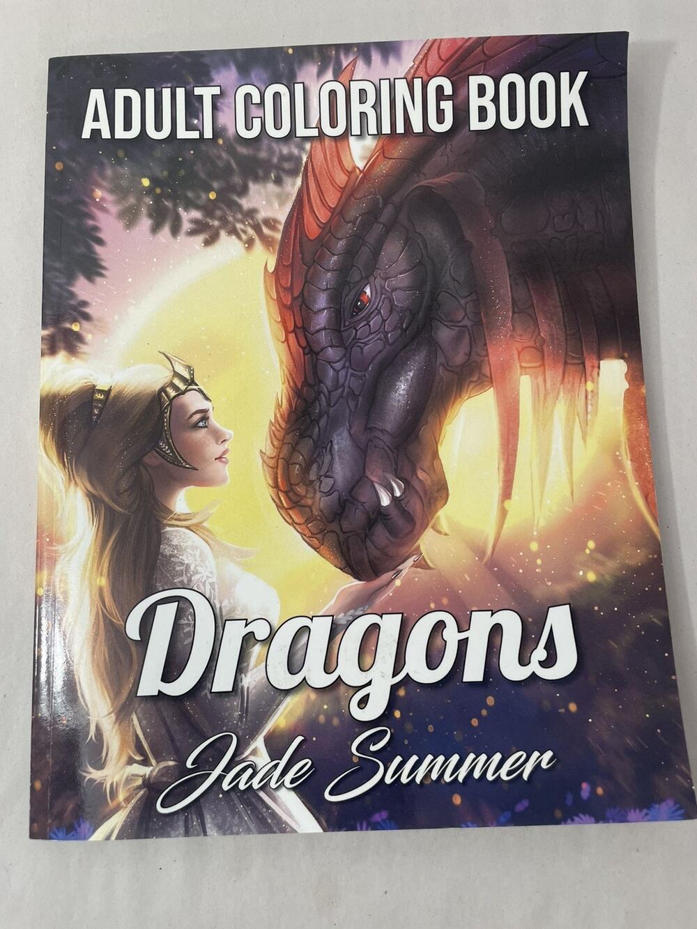 Dragons by Jade Summer Coloring Book Adult Unused Good Condition Fantasy Magic